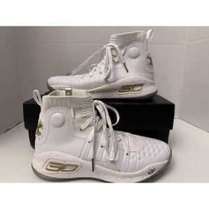 Size 8 - Under Armour Curry 4 2017 White Gold